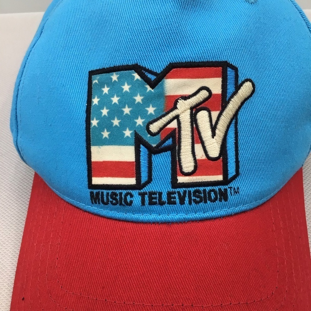 MTV Vibrant Blue and Red Hat - Picture 4 of 8